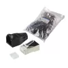 Johdinliitin RJ45 LogiLink MP0022 musta läpinäkyvä