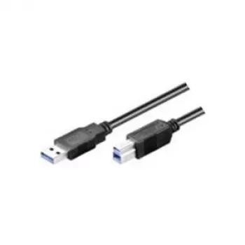 Wentronic Goobay USB 3.0 SuperSpeed -kaapeli, musta, 3 m - USB 3.0-uros (tyyppi A) > USB 3.0-uros (tyyppi B) (93654)