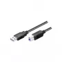 Wentronic Goobay USB 3.0 SuperSpeed -kaapeli, musta, 3 m - USB 3.0-uros (tyyppi A) > USB 3.0-uros (tyyppi B) (93654)
