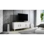 Cama sideboard LOTTA 150 3D valkoinen + sonoma oak