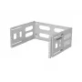 19 tuuman seinäkiinnitteinen kaappi 4U LANBERG — 497×400/240 mm, harmaa
