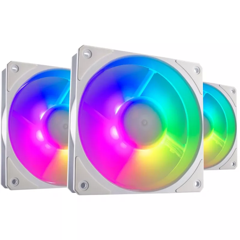 COOLER MASTER Mobius 120P ARGB 120mm valkoinen 3 kpl:n pakkaus