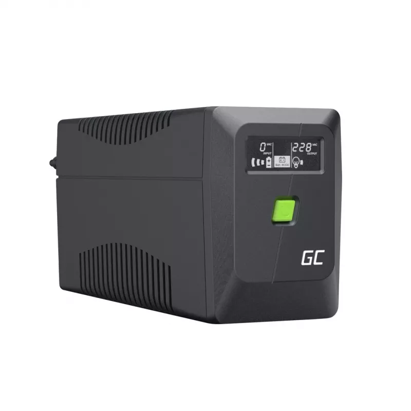 Green Cell USV (keskeytymätön virransyöttö) Line-Interactive 0,85 kVA 480 W 2 AC-lähtöä