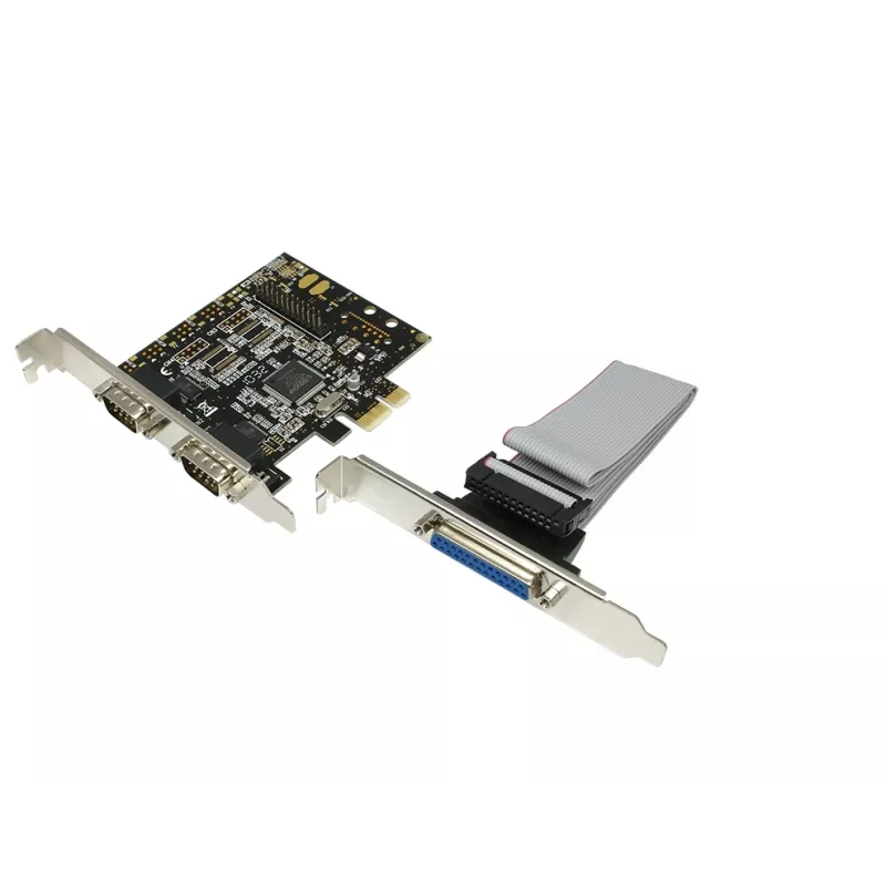 Sisäinen PCIe-liitäntäkortti LOGILINK PC0033 sarja- ja rinnakkaisliitännöillä, NetMOS-piirisarja