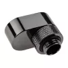 XSPC Rotary 14mm Offset G1/4 liitin, kromi musta - kulma pyörivä liitin nestejäähdytykseen