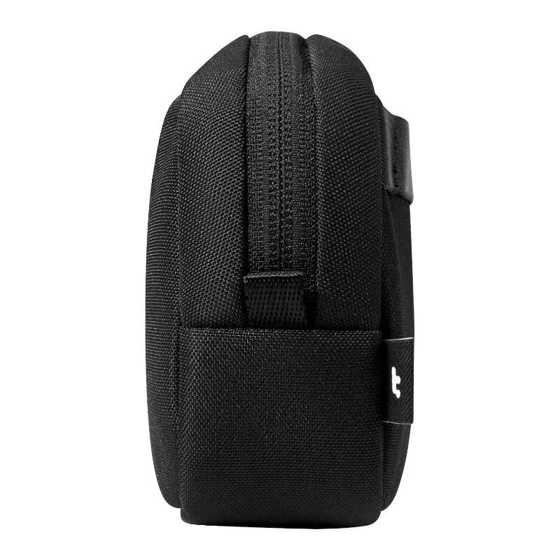 Tarvikelaukku Tomtoc Light-T12 (musta) — kompakti järjestelijä kaapeleille ja pienlaitteille