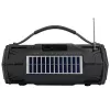 Tracer Explorer TRAGLO47616 kannettava Bluetooth-kaiutin, TWS, Bluetooth 5.3, 15 W RMS, FM-radio, taskulamppu, aurinkopaneeli, 1800 mAh varavirtalähde, microSD, musta