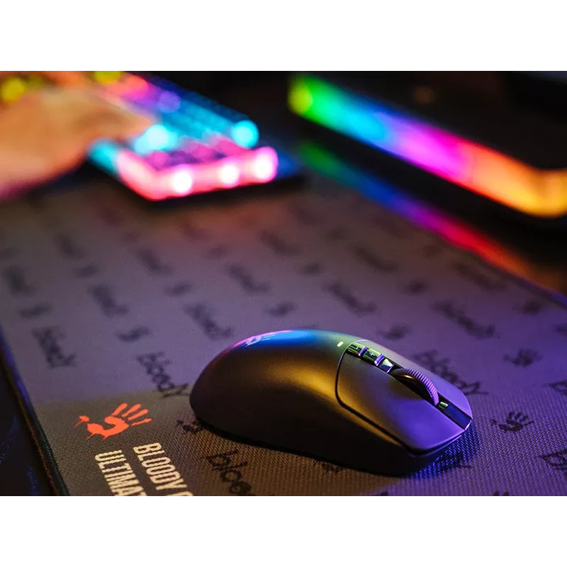 A4TECH BLOODY hiiri R72 ULTRA WRLS 2.4G+USB musta