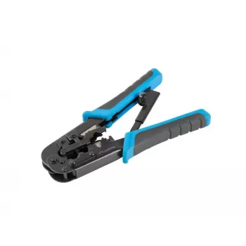 Puristustyökalu LANBERG NT-0201 RJ-45-liittimille, 180 mm, 315 g, musta/sininen