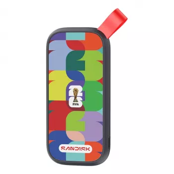 SanDisk - FIFA World Cup 2026 Edition - SSD - 1 TB - ulkoinen (kannettava) - USB 3.2 Gen 2 (USB-C-liitäntä) (SDSSDE30F-1T00-G25)