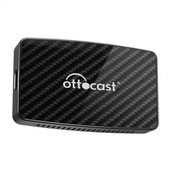 CarPlay/Android-adapteri Ottocast CA400-S – 4-in-1: langaton CarPlay & Android Auto, langallinen Apple CarPlay & Android Auto, musta