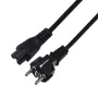 Virtakaapeli SAVIO CL-67 1,2 m H03VV-F 3×0,75 mm² IEC C CEE7/7 musta