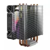 CPU-ilmajäähdytin SAVIO SAVGCOVORTEXX2ARGB 4 lämpöputkella, 120 mm ARGB-tuuletin, musta
