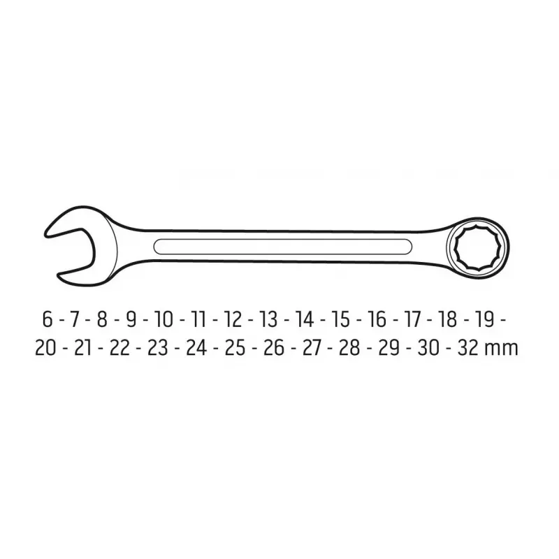 Neo Tools ruuviavain 6-32 mm, 26-osainen sarja
