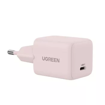 Virtalähde UGREEN X512 20W USB-C PD-pikalataus, pinkki, 100–240V tulo, 1× USB-C
