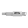 Eaton Tripp Lite Series USB-A - Lightning synkronointi-/latauskaapeli (M/M) - MFi-sertifioitu, valkoinen, 3 ft. (0,9 m) - data-/virtakaapeli - USB uros - Lightning