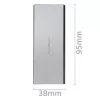 Alumiinikotelo QOLTEC 51833 M.2 SSD:lle, SATA – USB 3.0, tukee jopa 2 TB