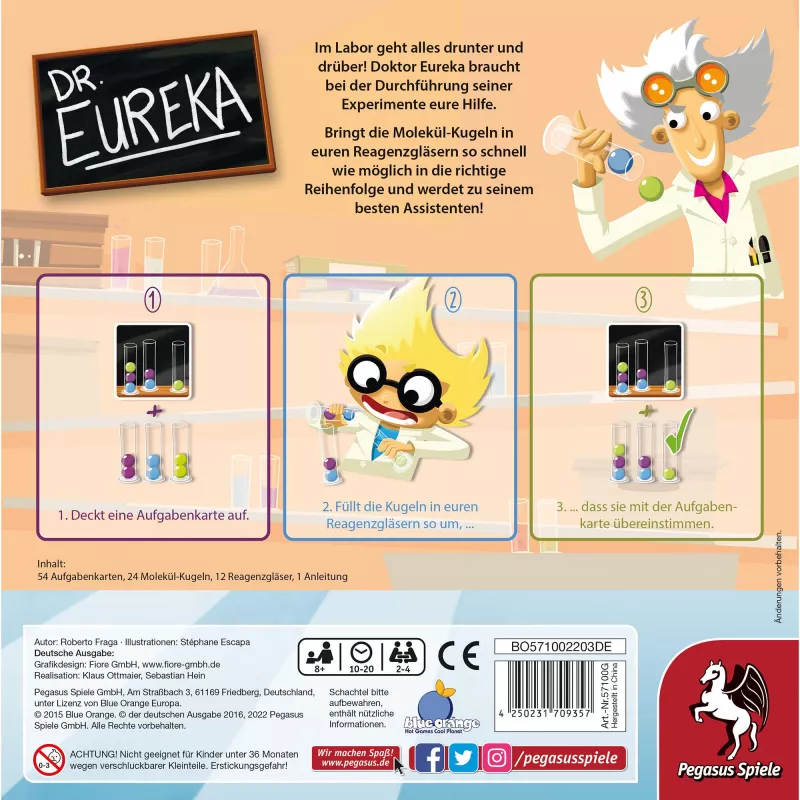Dr. Eureka, lautapeli