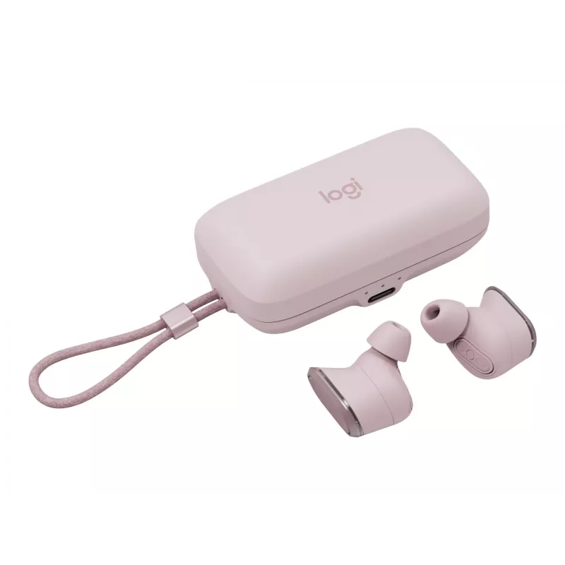 Logitech Zone True Wireless, in-ear-kuulokkeet, ANC, rosé, pinkki, in-ear, Bluetooth, 985-001090