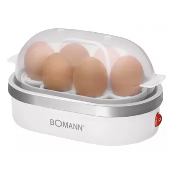 Munankeitin Bomann EK 5022 CB 6 muna(a) 400 W hopea läpinäkyvä valkoinen