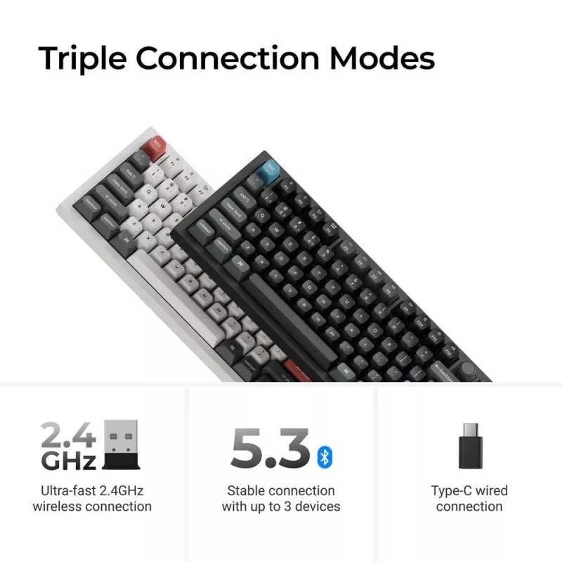Näppäimistö langaton Q3 ULTRA/musta Q3U-M3 Keychron