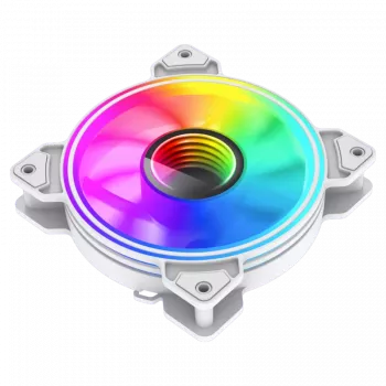 Gamemax | kotelotuuletin | DUAL RING INFINITY | valkoinen