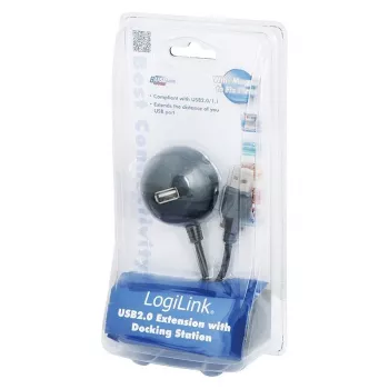 USB 2.0 -jatkokaapeli telakointiliitännällä