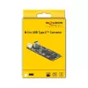M.2 Key B+M uros USB Type-C naaras -muunnin, DeLOCK, 63174