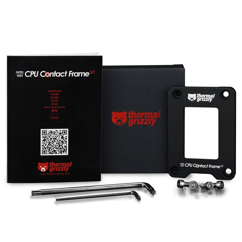 Frame-Upgrade-Kit Thermal Grizzly TG-CF-I1851-V1 alumiini musta 71x51x6mm