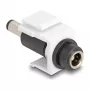 DeLOCK Keystone-moduuli DC 5,5 x 2,1 mm naaras DC 5,5 x 2,5 mm uros valkoinen