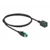 Virtalähdöllinen USB-jatkokaapeli DeLOCK 85980 12 V 1 m
