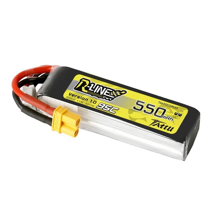 Akku Tattu R-Line 550mAh 7,4V 95C 2S1P XT30