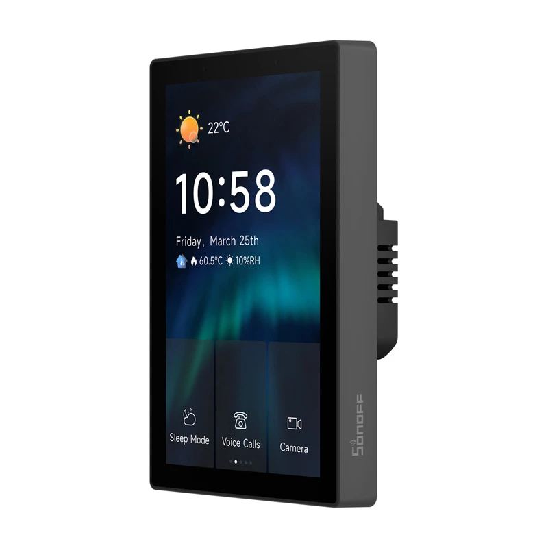 SONOFF NSPanel Pro 120 älyohjauspaneeli Matter WiFi/Bluetooth/ZigBee (musta)