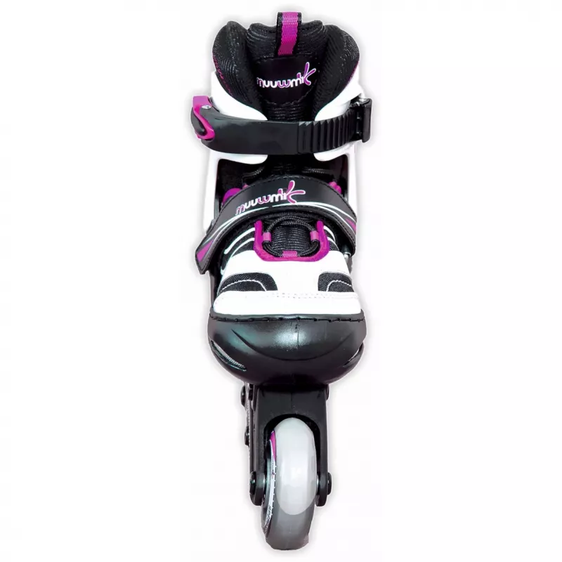 Inline-luistimet Muuwmi säädettävä lasten koko 37–40, pinkki/musta