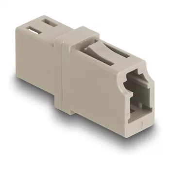 DeLOCK kuituliitin LC simplex -liitin LC simplex -liittimeen OM1/OM2 beige
