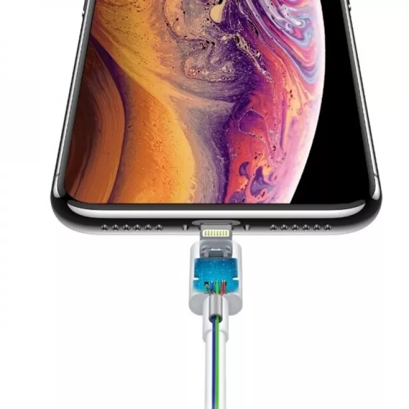 USB-C–Lightning-kaapeli Devia Smart Series PD 18W – valkoinen, MFi-sertifioitu