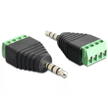 Kaapeliadapteri DeLOCK 65453 3,5 mm 4-pin musta vihreä