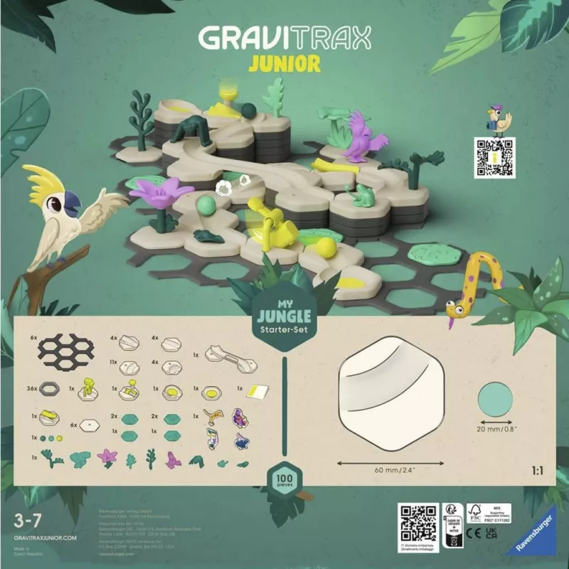 Ravensburger GraviTrax Junior aloituspakkaus L Jungle (27499)