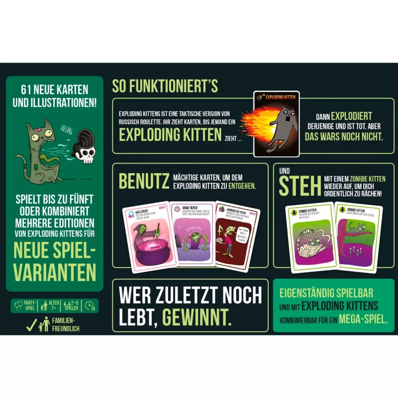 Zombie Kittens, korttipeli