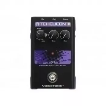 Lauluefektipedaali TC-Helicon VoiceTone X1 — megafoni- ja säröääniefektit