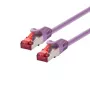 Verkkokaapeli LOGON FTP Cat6 10 m, RJ-45–RJ-45, 1000 Mbit/s, violetti
