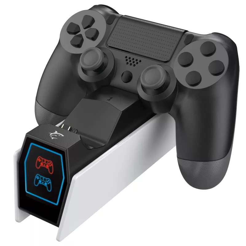 Lataustelakka White Shark PS4-0417 Dual-lataustelakka PS4-ohjaimelle