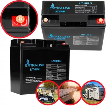 Extralink akku LiFePO4 24000 mAh 12,8 V