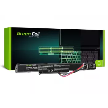 Green Cell AS77 akku ASUS A41-X550E:lle (X550, F550, K550, R510), Li-Ion 14,4 V 2200 mAh, 4 kennoa, musta