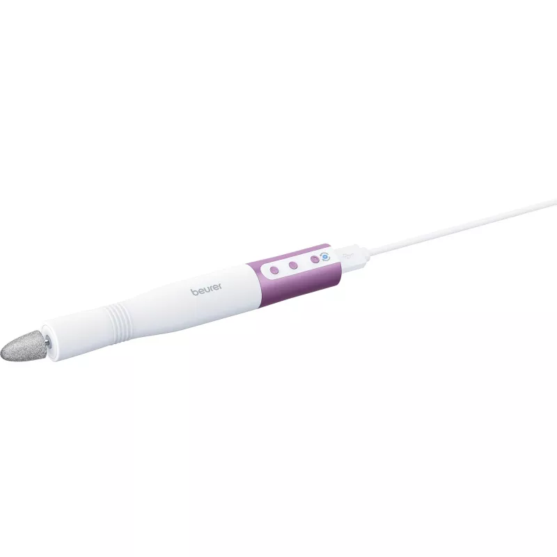 Kynsienhoitolaite Beurer MP 52 — sähköinen manikyyri-/pedikyyrisetti, valkoinen ja violetti