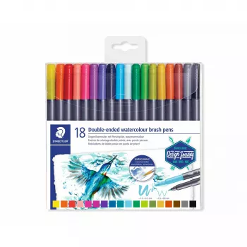 Huopakynä Staedtler 3001 ohut/erittäin leveä monivärinen 18 kpl