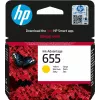 HP 655 keltainen alkuperäinen Ink Advantage -mustepatruuna, keltainen, 1 kpl, 600 sivua
