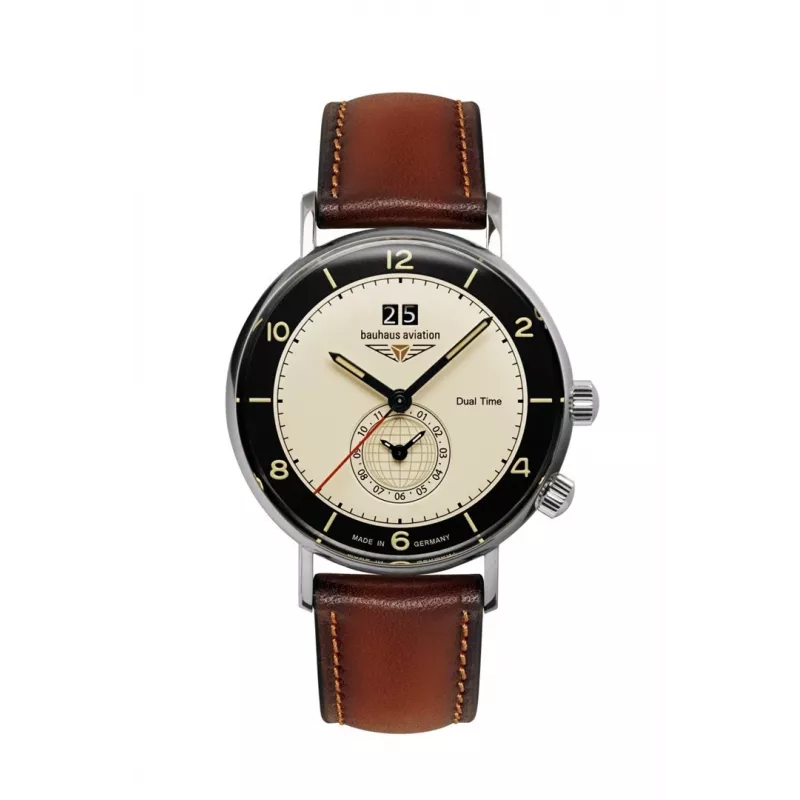 Kello bauhaus Aviation Vintage Pilot 41 mm