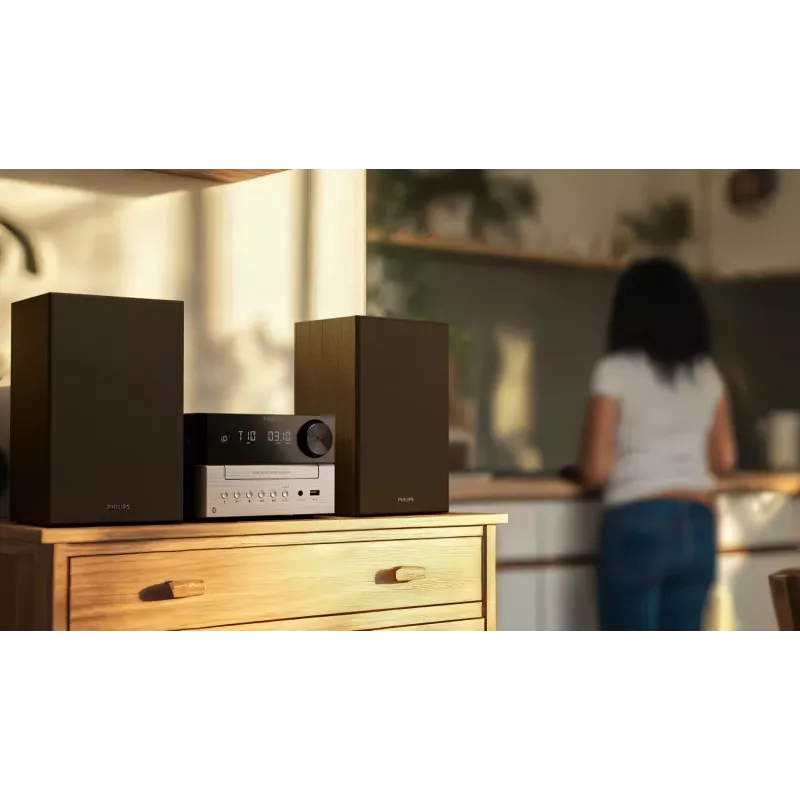 Philips TAM3205M2 kotiaudiöjärjestelmä kotiaudio-mikrojärjestelmä 20 W musta, hopea