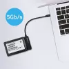 QOLTEC SATA-sovitin 52269 2,5 tuuman asemalle USB-C, tukee jopa 2 TB
